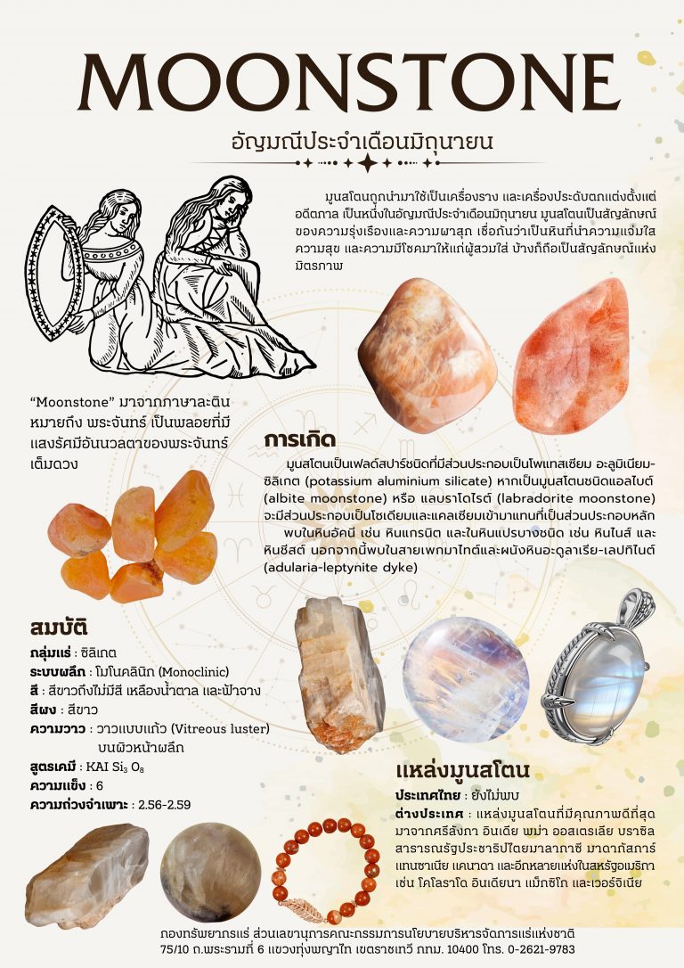 MOONSTONE อัญมณีประจำเดือนมิถุนายน